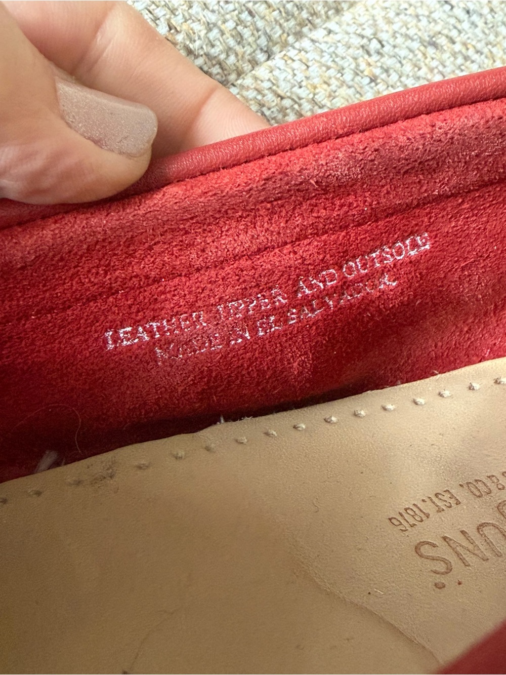 GH BASS - Red Weejuns soft Penny Loafers, sz 8.5 - Picture 9 of 10